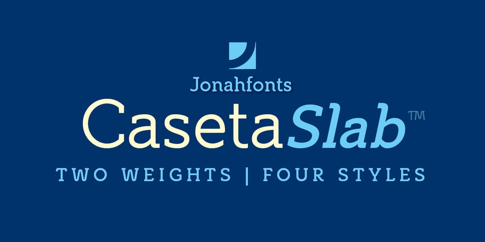 Caseta Slab font