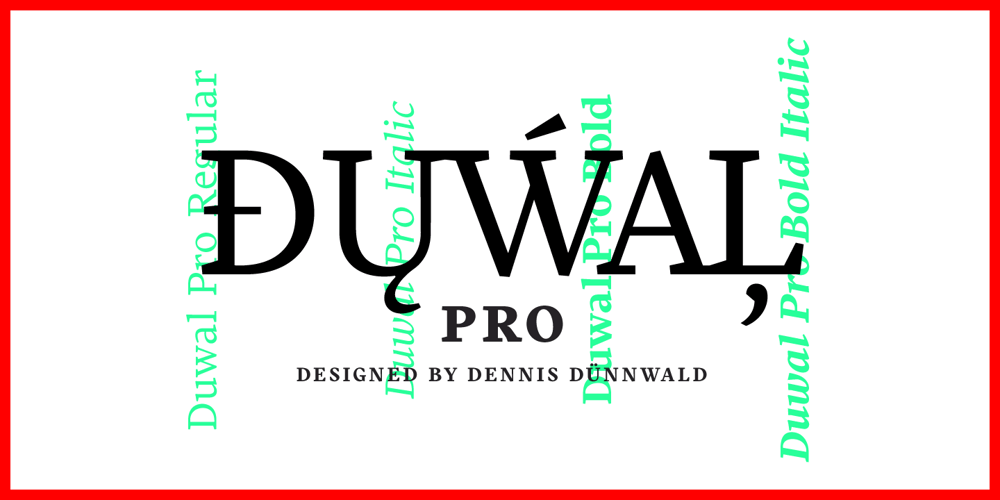 Duwal Pro font