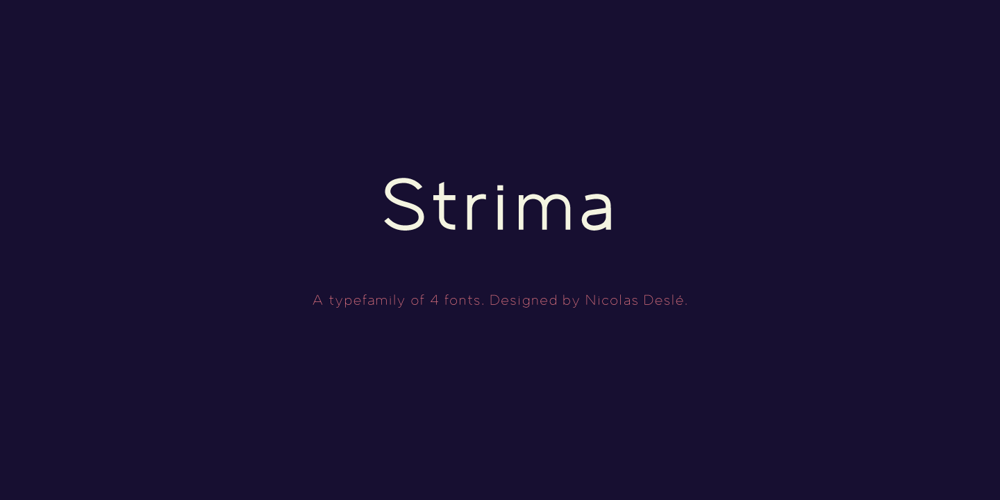 Strima font