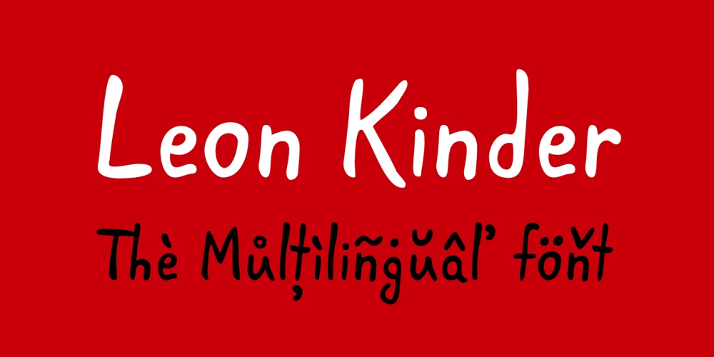 Leon Kinder font