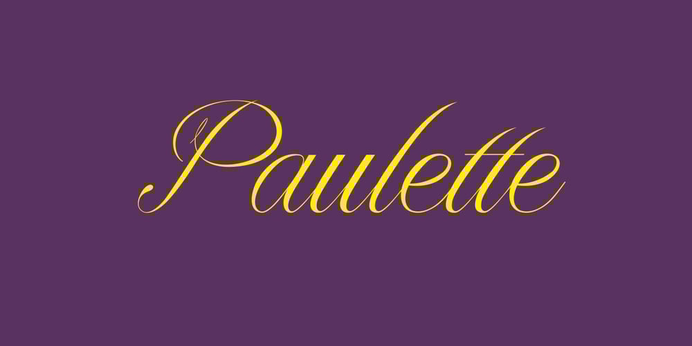 Paulette font