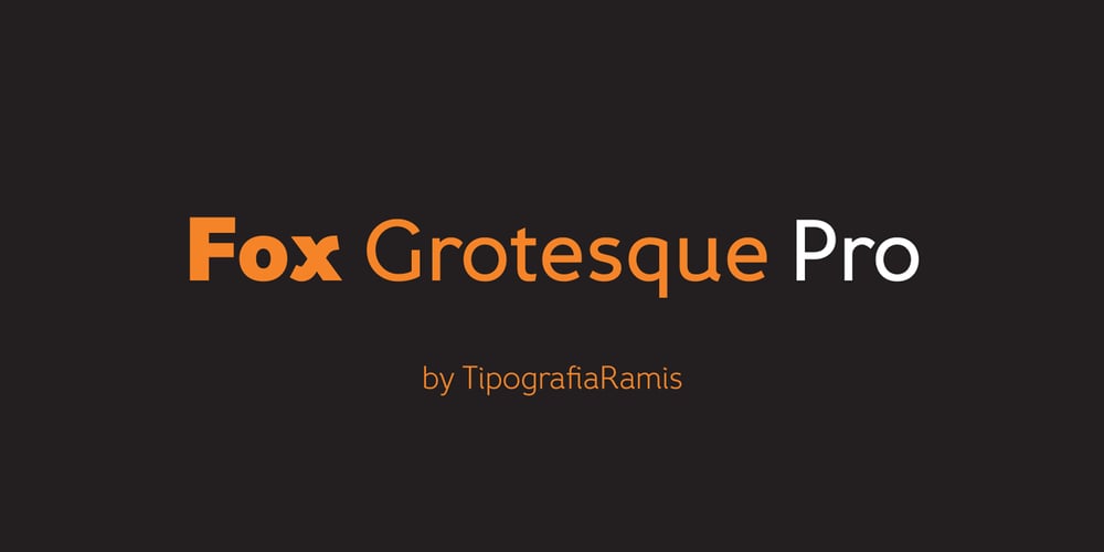 Fox Grotesque Pro font