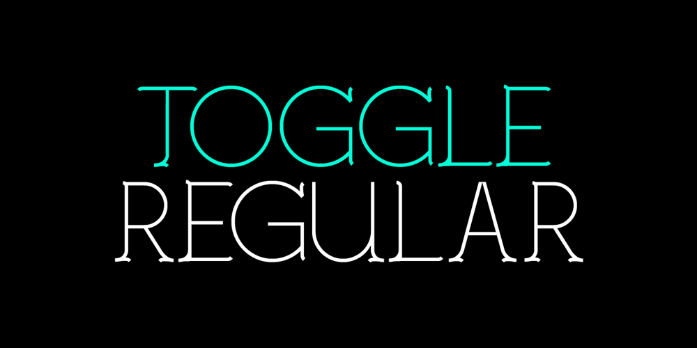 Toggle font