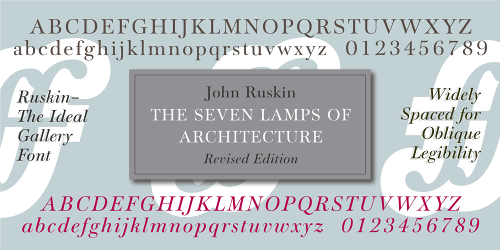 Ruskin font