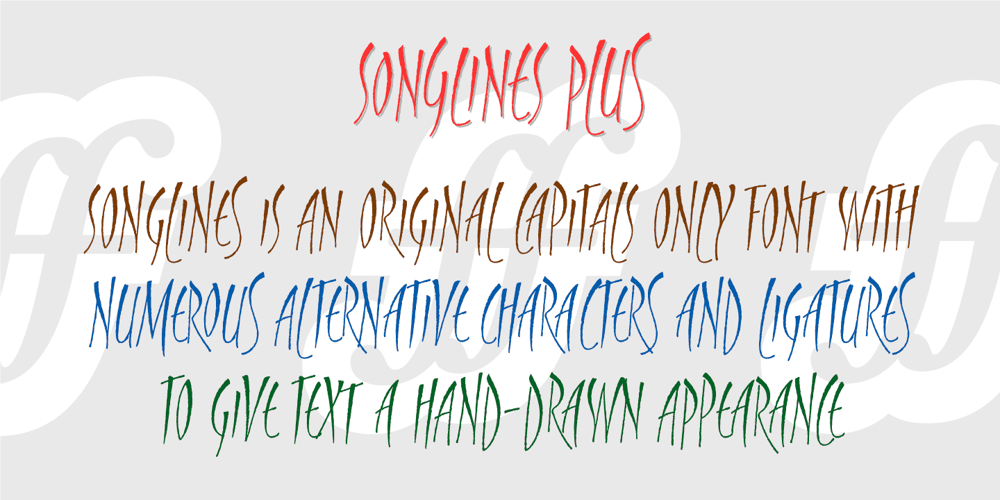 Songlines font