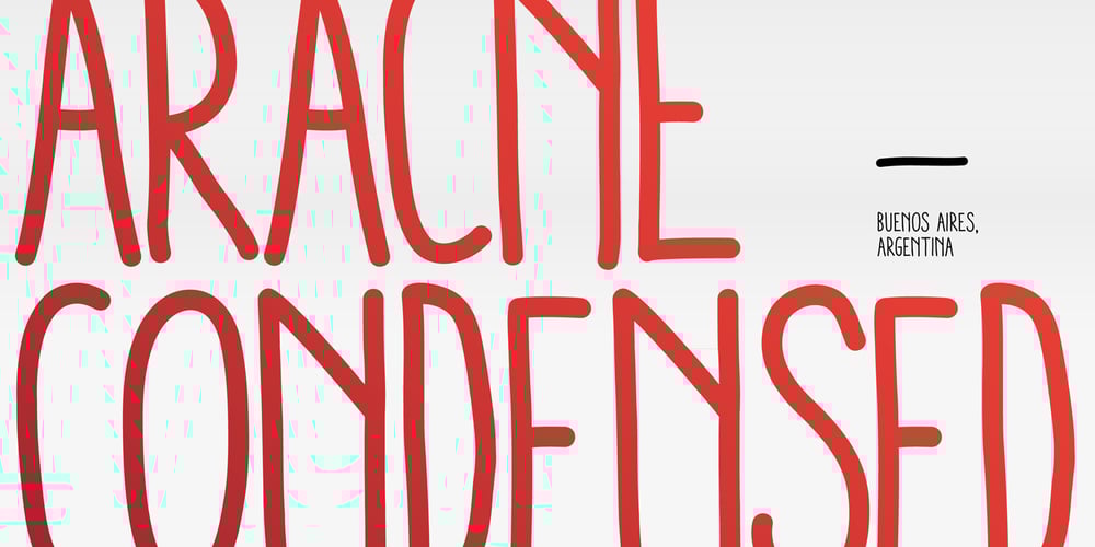 Aracne Condensed font