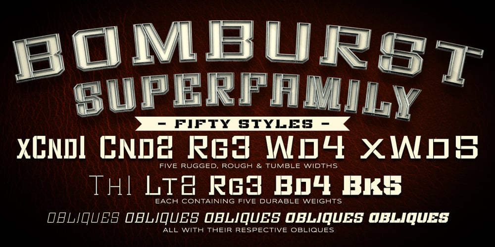 Bomburst font