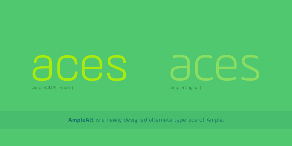 AmpleAlt font