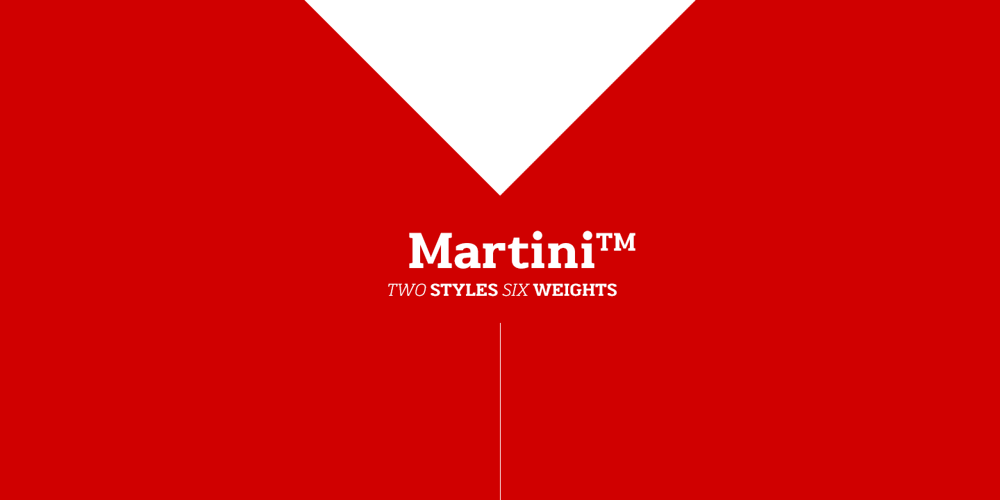 Martini font