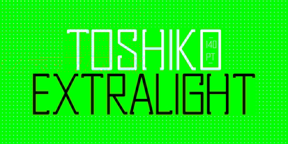 Toshiko font