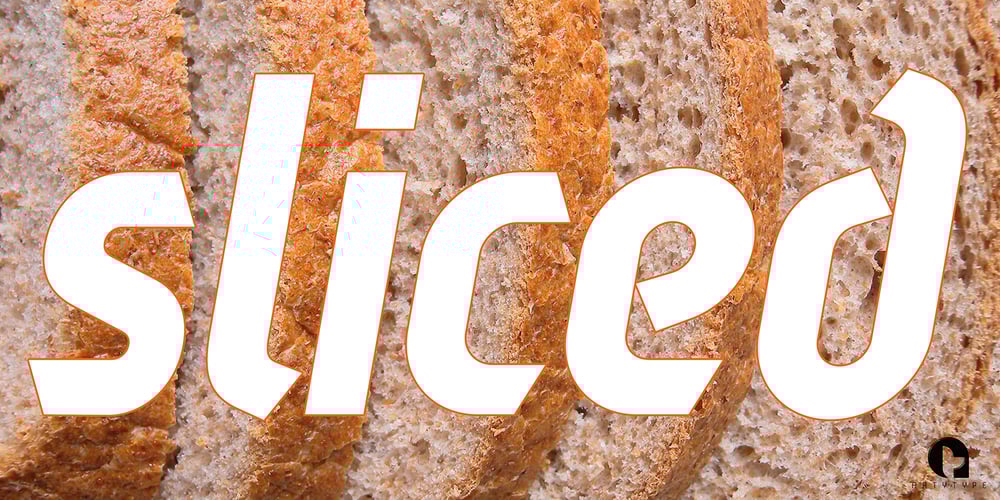 Sliced font