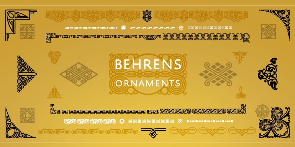 Behrens Ornaments font