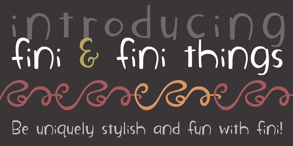 Fini font