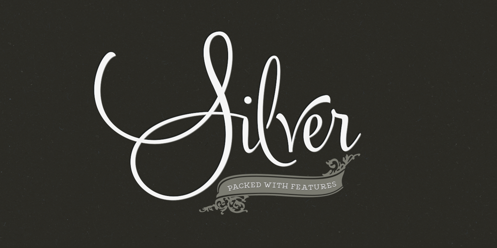 Silver font