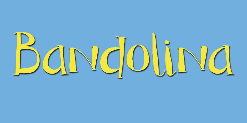 Bandolina font