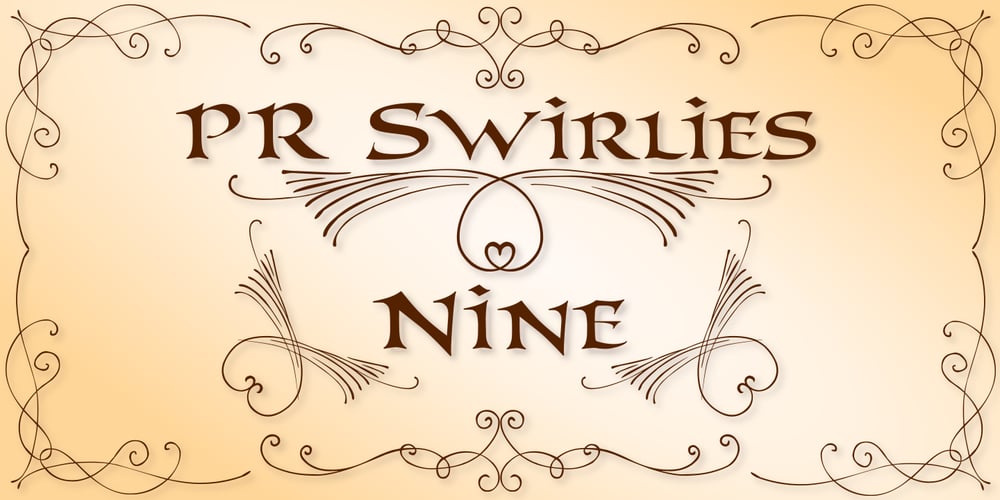 PR Swirlies 09 font