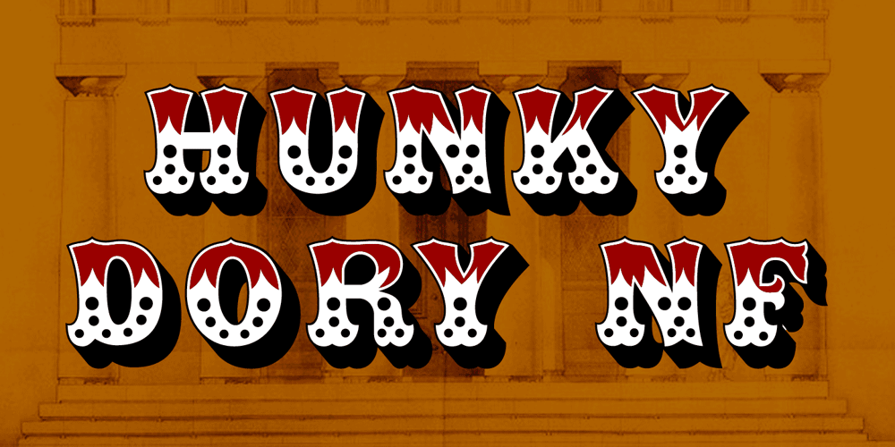Hunky Dory NF font