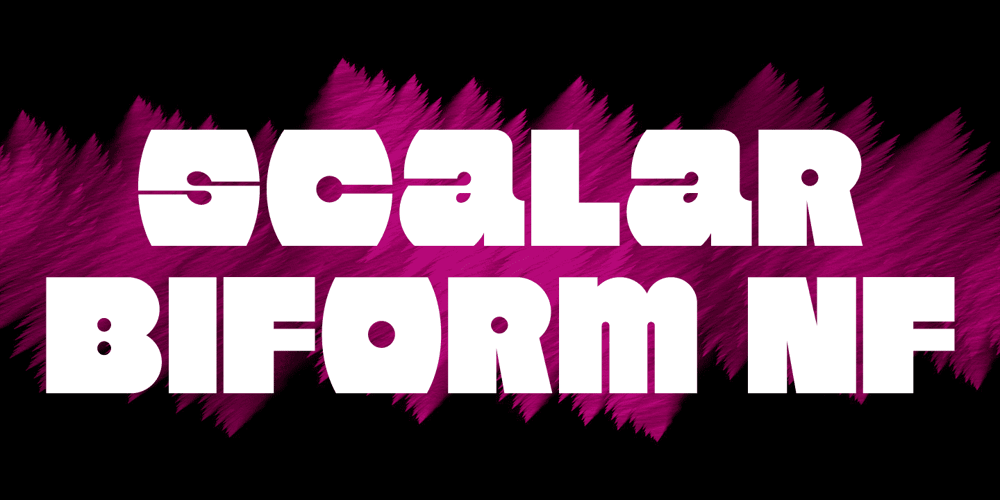 Scalar Biform NF font