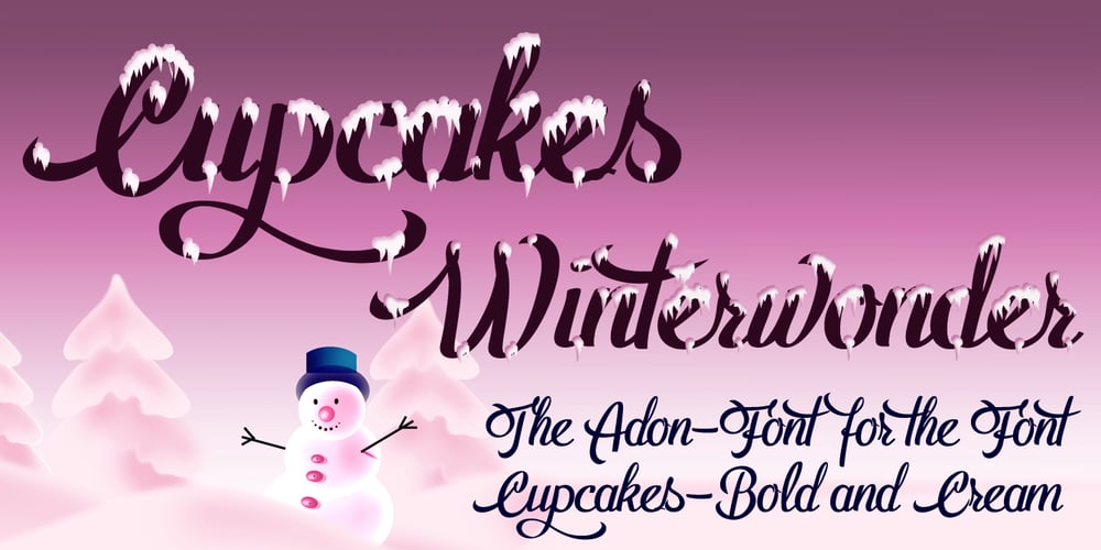 Cupcakes Winterwonder font