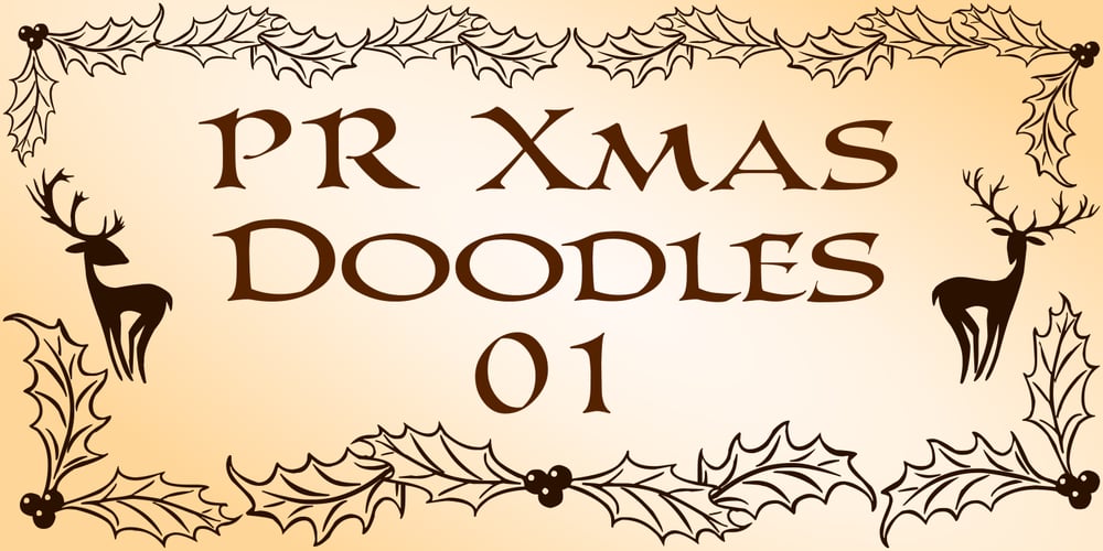 PR Xmas Doodles 01 font