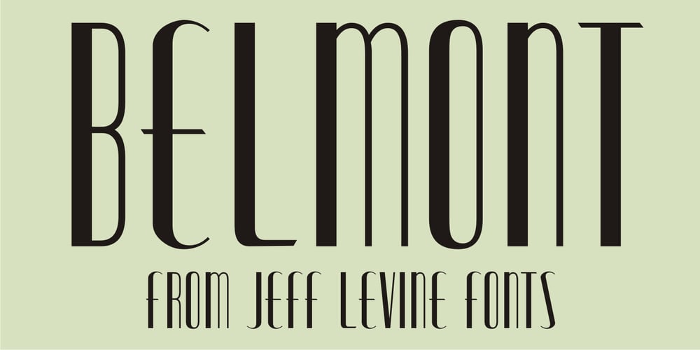 Belmont JNL font