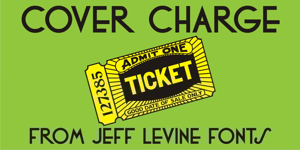 Cover Charge JNL font