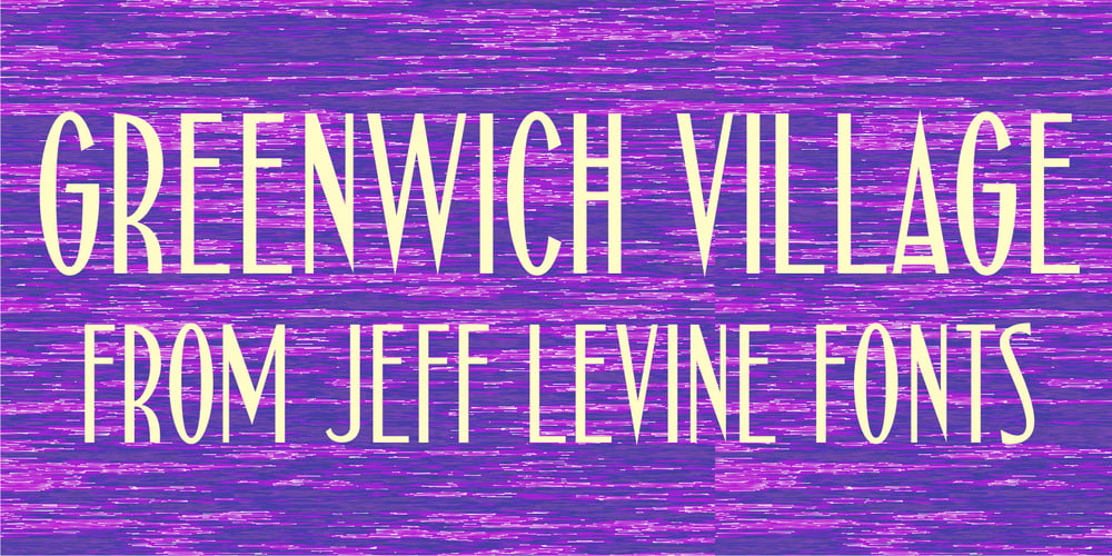 Greenwich Village JNL font