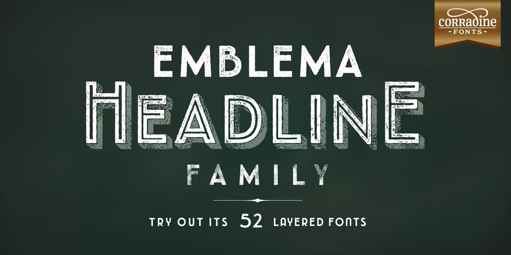 Emblema Headline font