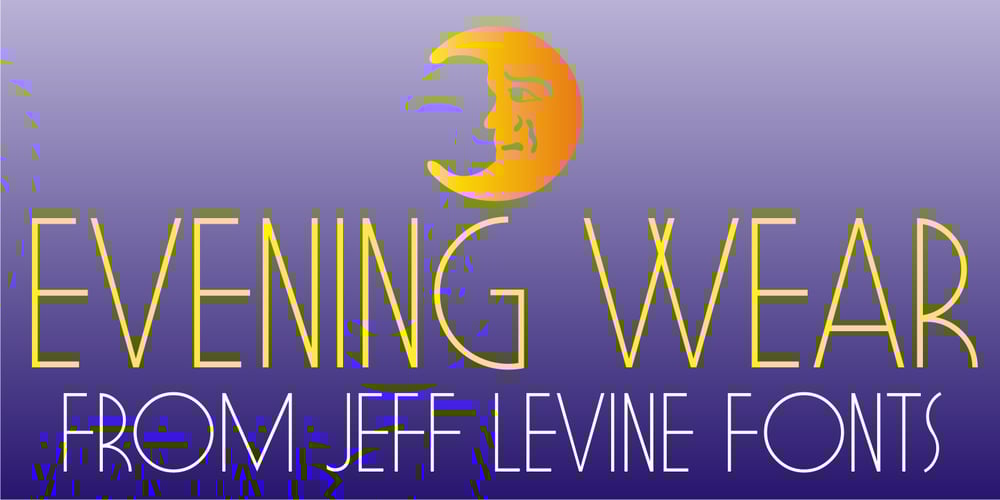 Evening Wear JNL font