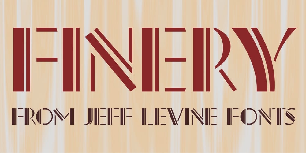 Finery JNL font