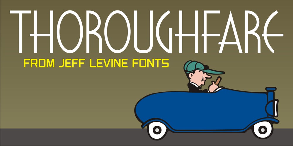 Thoroughfare JNL font