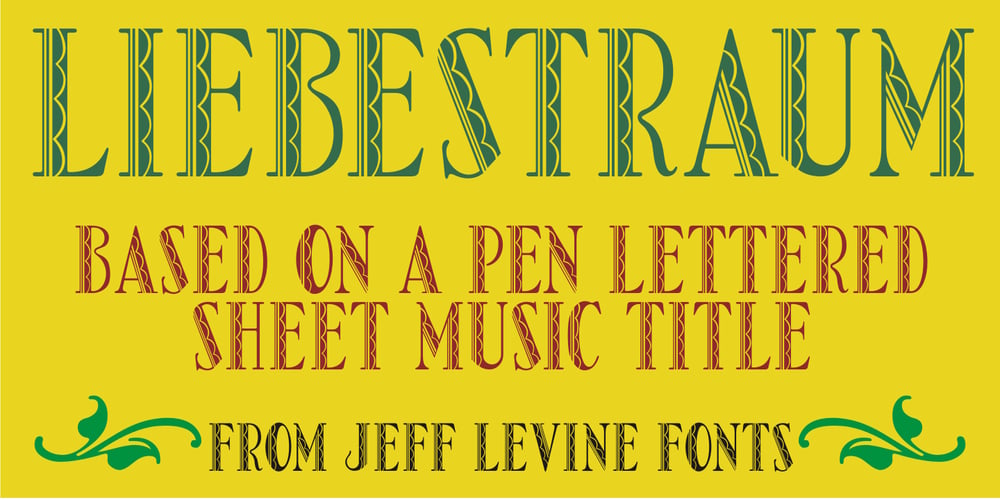 Liebestraum JNL font