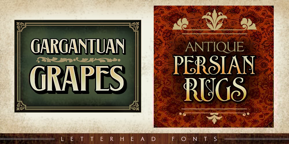 LHF Saratoga Ornaments font