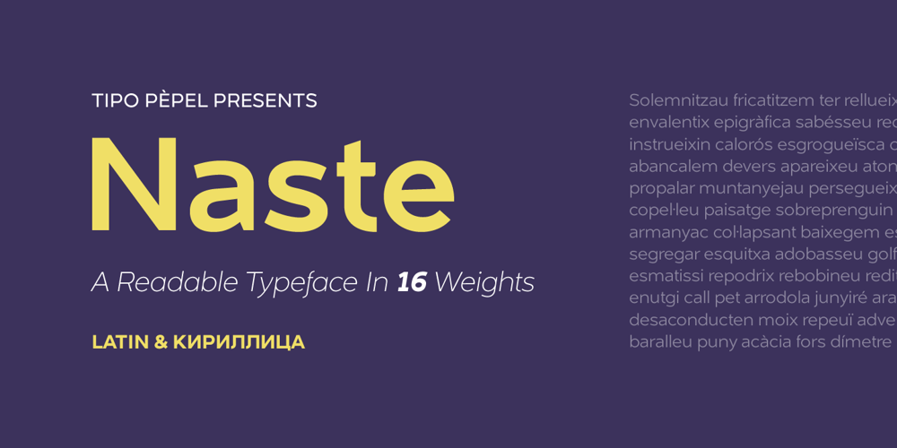 Naste font
