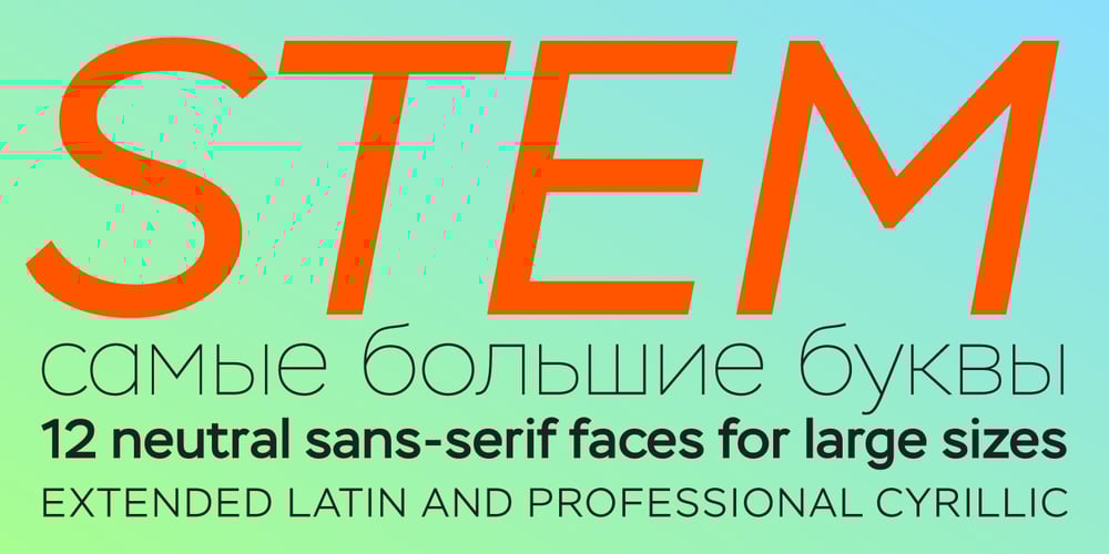 Stem font