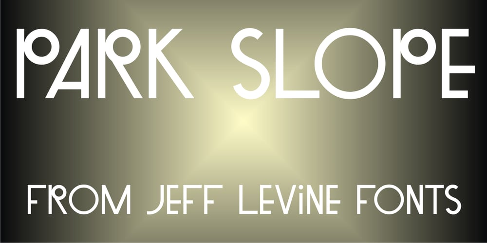 Park Slope JNL font