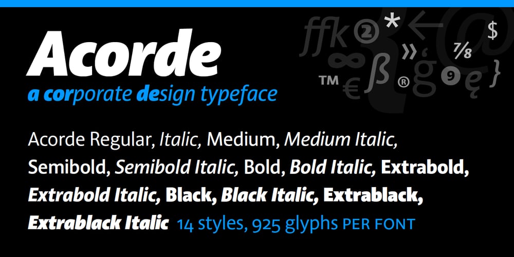 Acorde font
