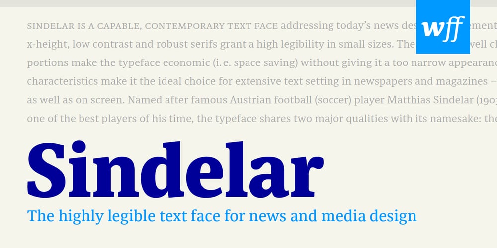 Sindelar font