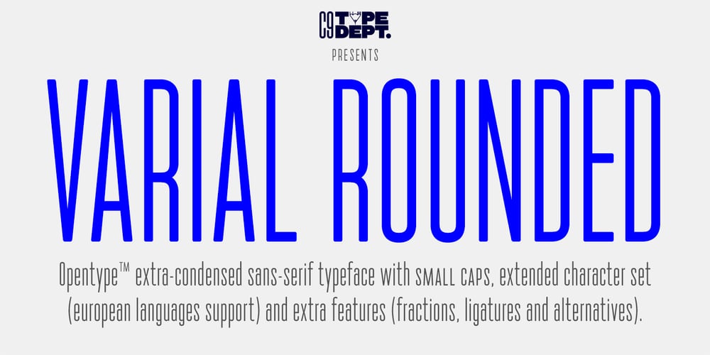 Varial Rounded font