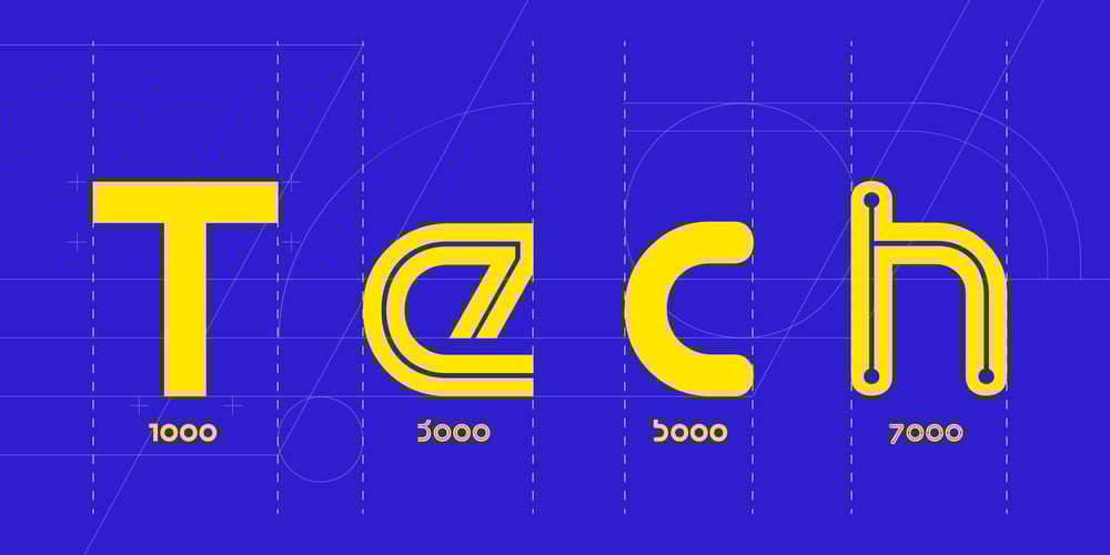 Tech font