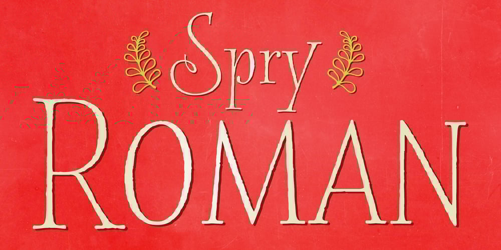 Spry Roman font