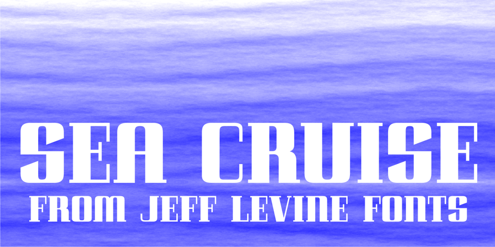 Sea Cruise JNL font