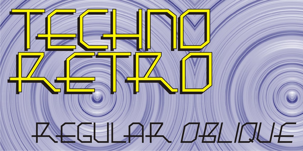 Techno Retro JNL font