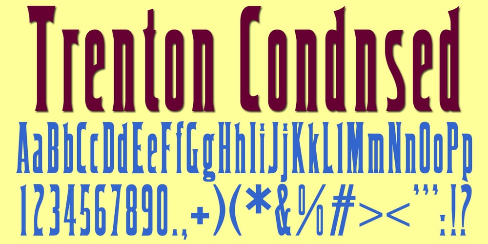 Trenton font