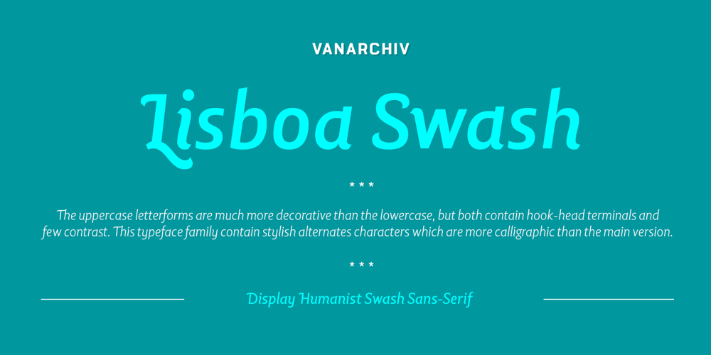 Lisboa Swash font