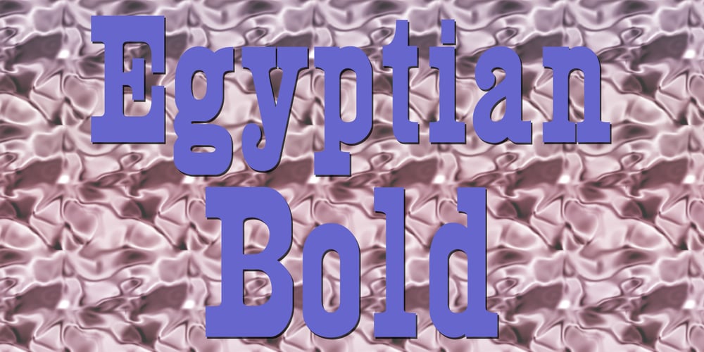 Egyptian font