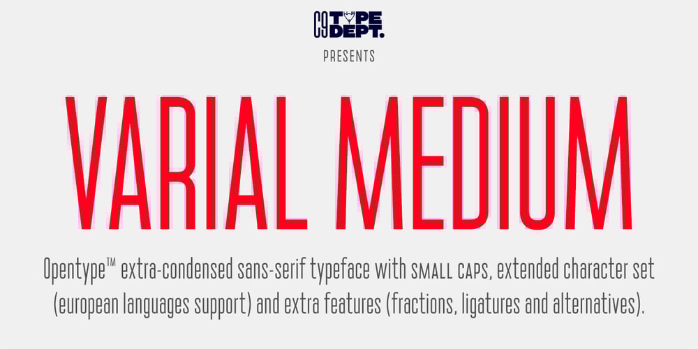 Varial Medium font