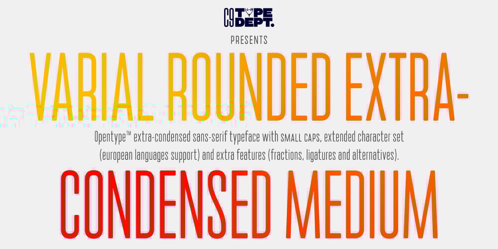 Varial Rounded Medium font