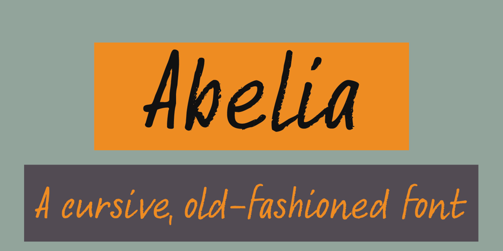 Abelia font