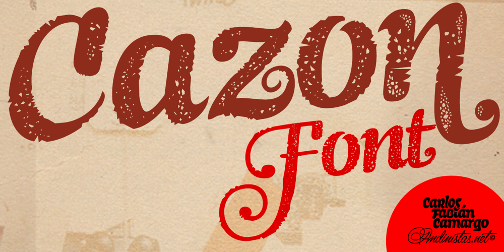 Cazon font